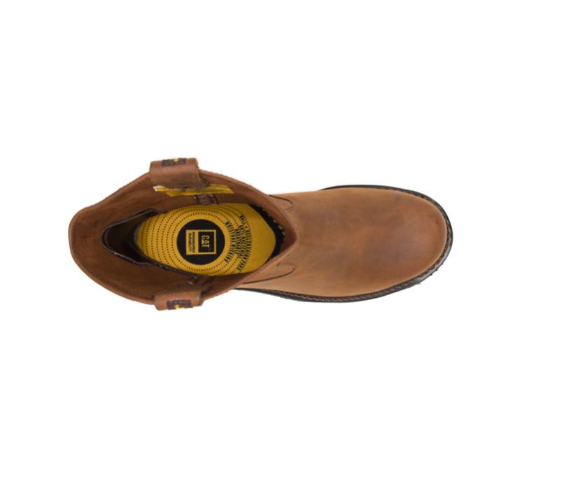 Botas De Seguranca Caterpillar Barato Caterpillar Edgework Steel Toe Marrom Botas Caterpillar Masculino