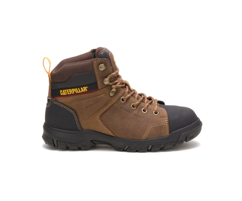 Botas De Caterpillar Comprar Online - Caterpillar Wellspring Waterproof Metatarsal Toe Marrom Escuro - Botas Caterpillar Feminino