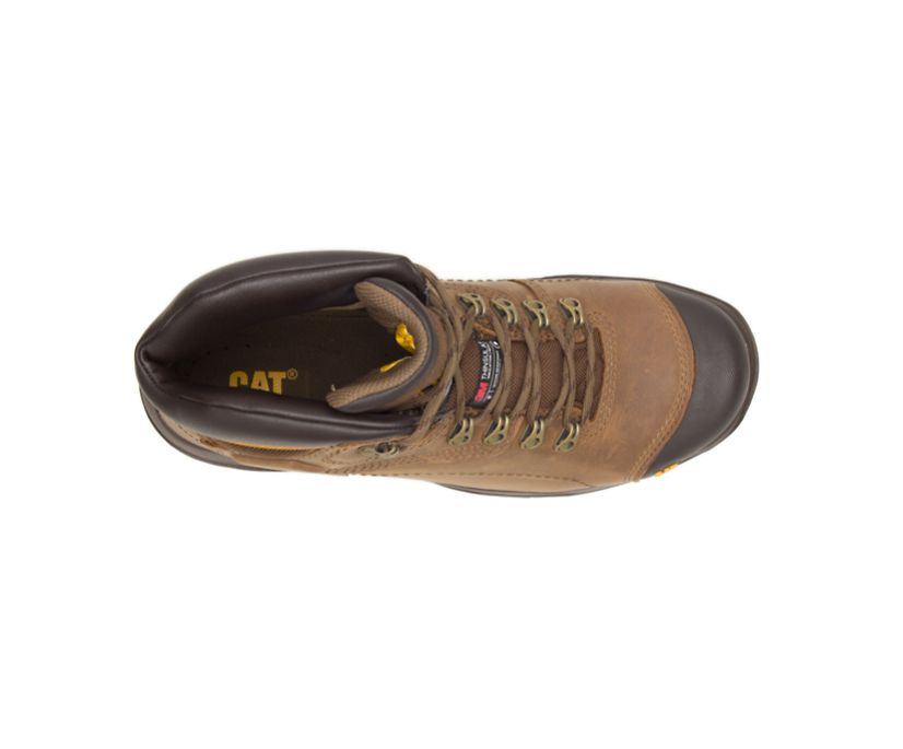 Caterpillar diagnostic steel toe waterproof boot top