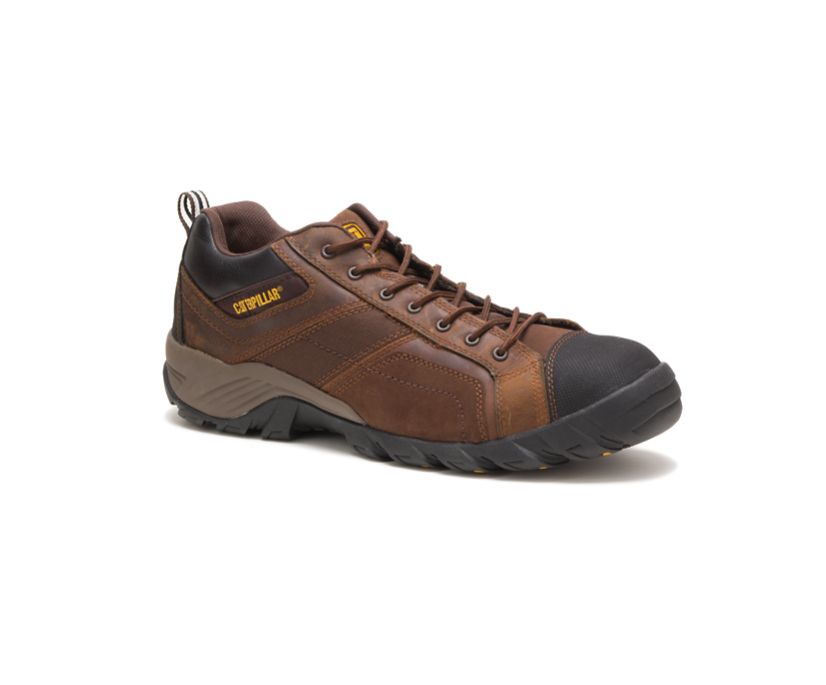 Sapato caterpillar marrom pull hot sale up